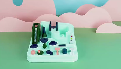 Racing Track Trail Toys Manual Car Rescue Vehicles Adventure For Kids