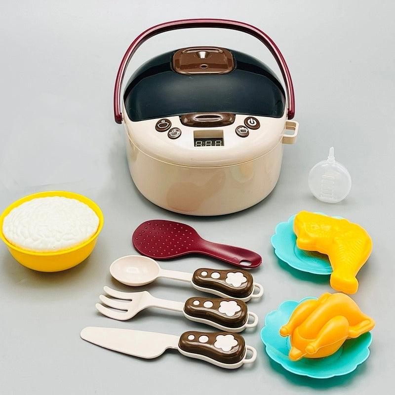 Asian Kid Rice Cooker Battery operated Mini Rice Cooker with Sound Simulation Toy For Kids ...