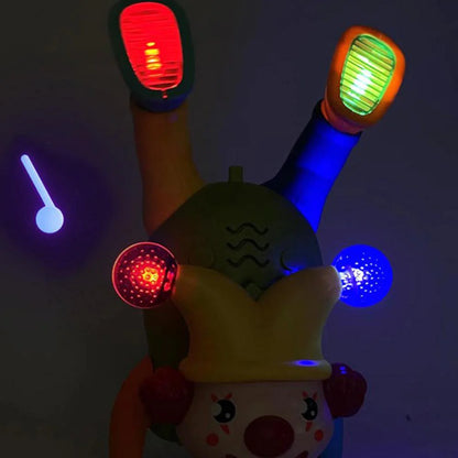 Electric Upside Down Musical Dancing Clown Toy For Kids
