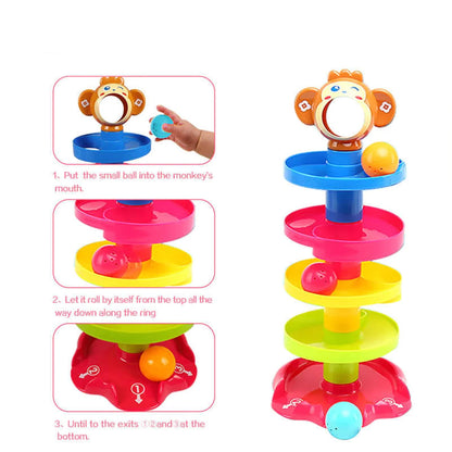 Multicolored Huanger Roll Ball Toy For Babies