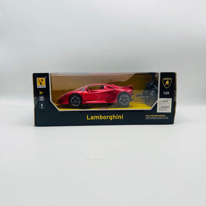 Lamborghini With Steering Remote Control Rechargeable Racing Car For Kids