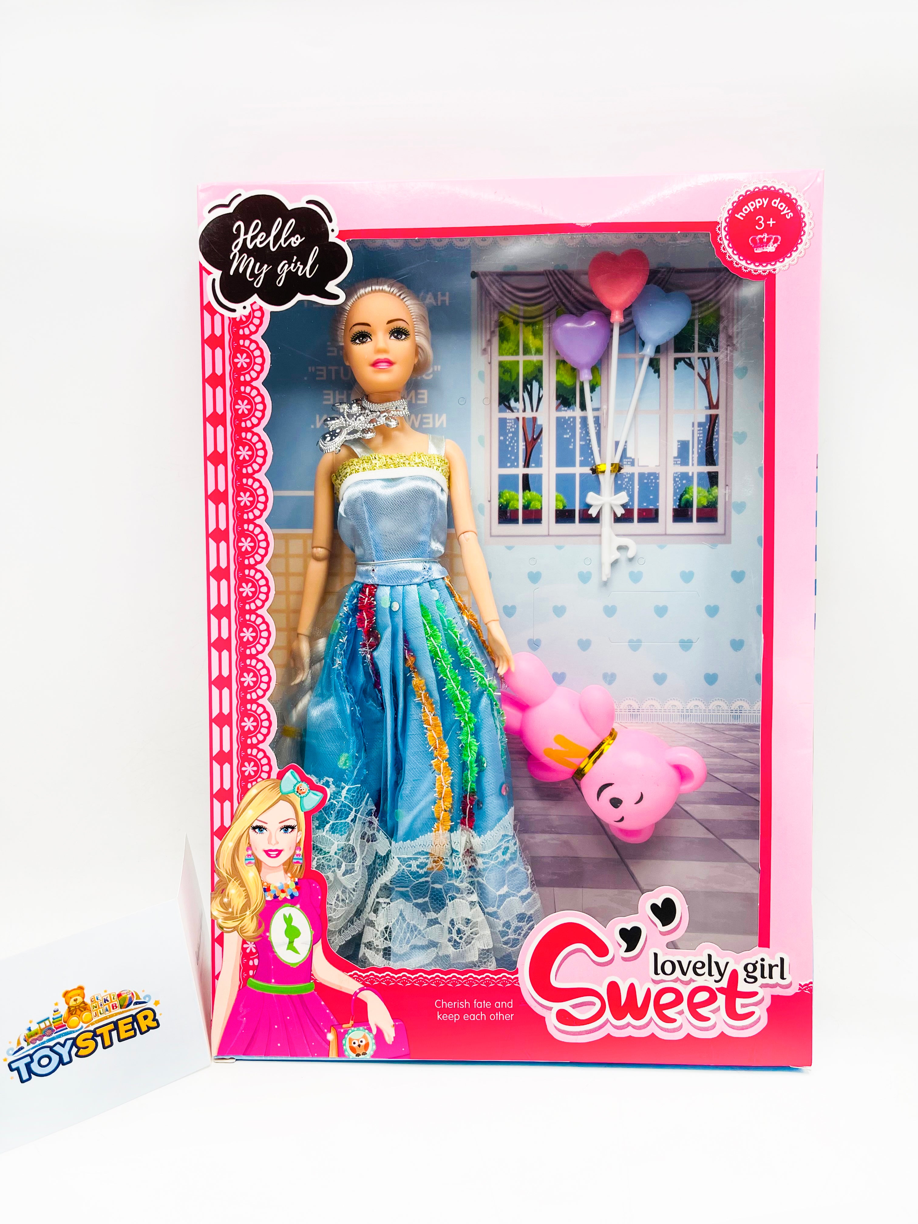 Lovely and Sweet Fashion Girl Doll for Kids Play