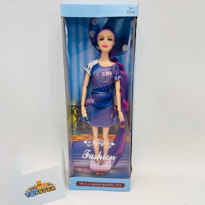 Fashion Barbie Girl With Her Long Hairs For Kid Girls