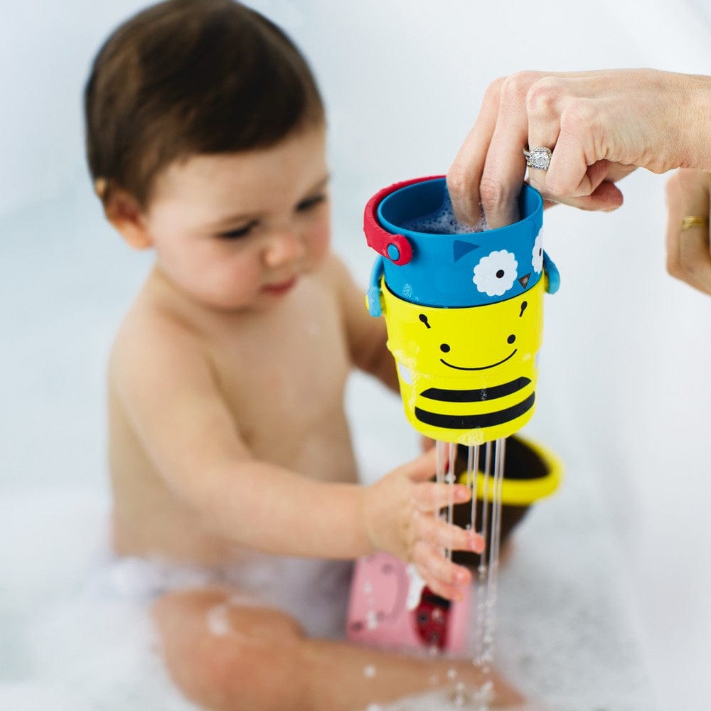 Stack Band Pour Bucket Bath Toy For Toddlers Development